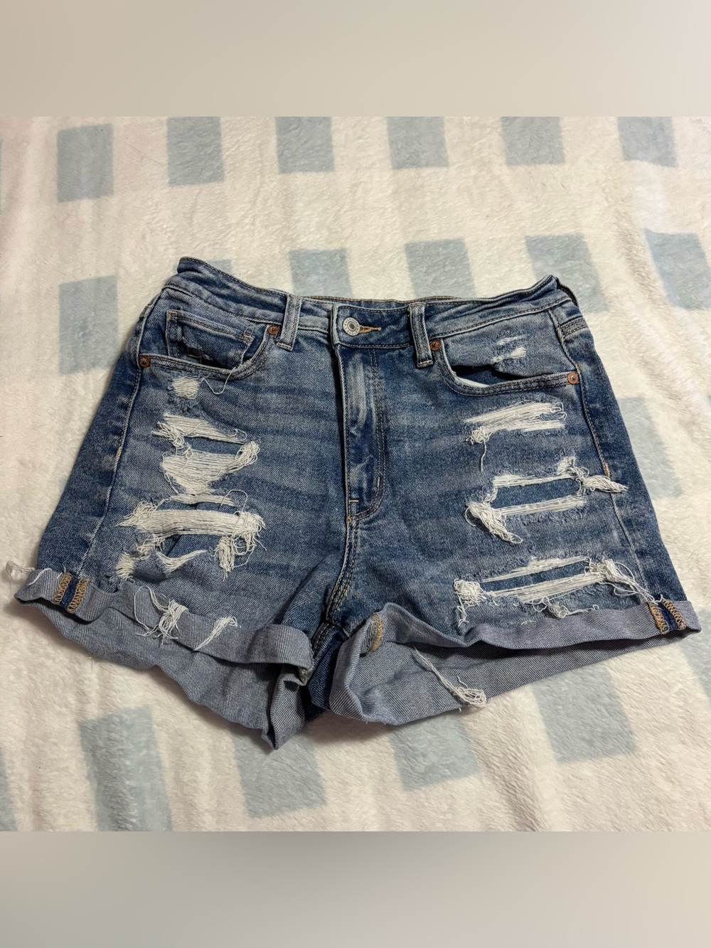 American Eagle Ripped Jean Shorts